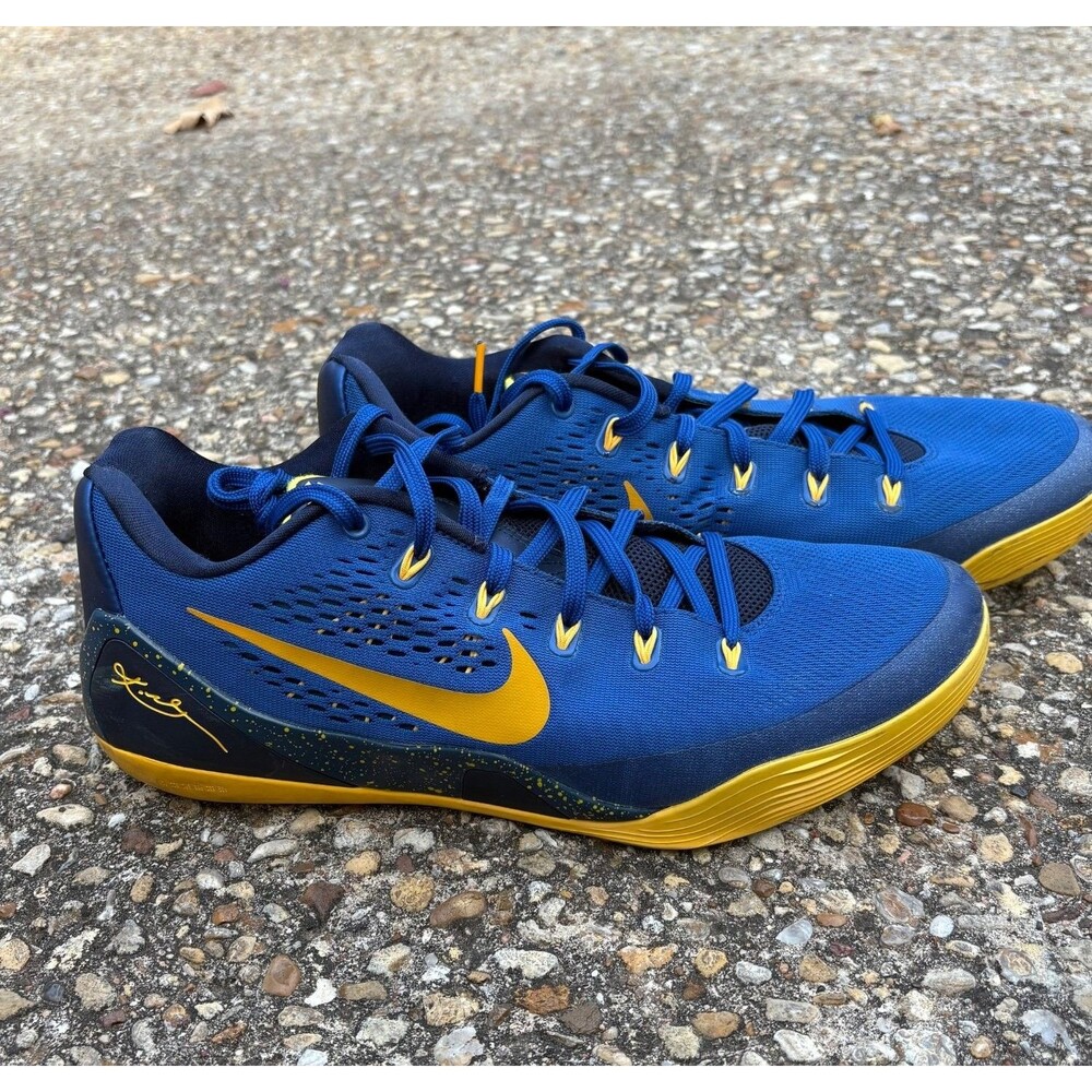 Nike Kobe 9 EM Gym Blue University Gold Mens Basketball Shoes 646701-474 US 13